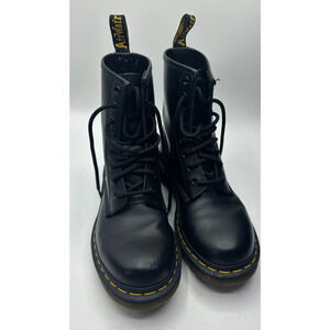 Dr. Martens Women's 1460W Eight-Eye Lace-Up Boot, Black Nappa - US Size 7